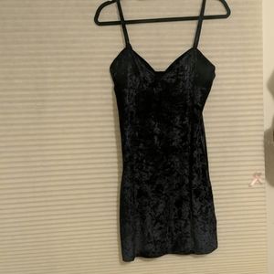 Vintage navy velvet party dress